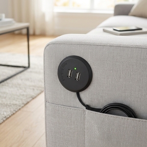 Prise de courant encastrée USB pour bureau, chargeur USB pour canapé, multiprise de bureau intégrée, prise USB de table pour mobilier domestique - Product Image 4