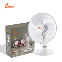 Ventilateur de table durable de 16 pouces, moteur en cuivre pur de 45 W, bouton poussoir, oscillation à 90 degrés, débit d'air élevé, ventilateur de table électrique pour la maison et le bureau