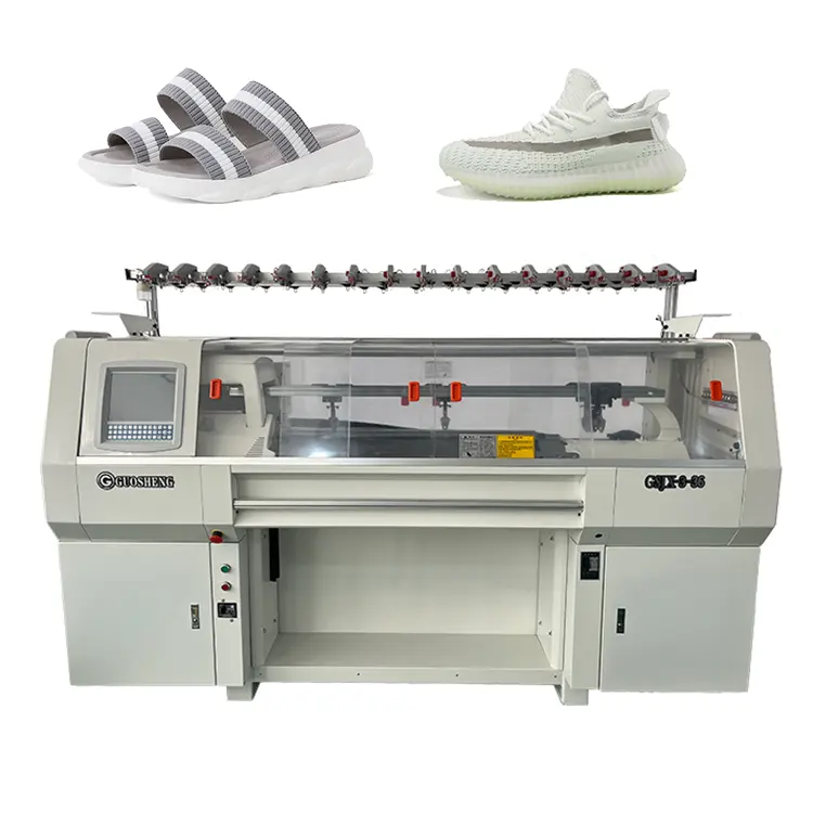 Machine à tricoter plate de fabrication supérieure de chaussure de mouche 3D à trois systèmes