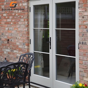 ประตูสวิงอลูมิเนียมหมุนกระจกกันความร้อนสำหรับวิลล่าสุดหรู GS ปรับแต่งภายนอก - Product Image 5