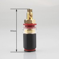 Borne de haut-parleur plaqué or cuivre pur HIFI haut-parleur amplificateur de puissance prise banane prise sans soudure