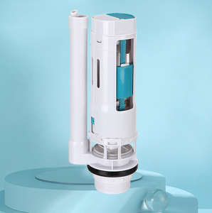 批发塑料双冲水马桶水箱配件冲洗阀和注水阀 - Product Image 6