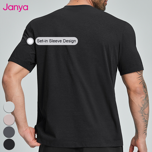 T-Shirt a Maniche Corte da <span class=keywords><strong>Uomo</strong></span> Janya, Morbida e Microforata, ad Asciugatura Rapida, Traspirante, per Fitness, Corsa, <span class=keywords><strong>Tennis</strong></span> e Sport - Product Image 5