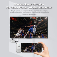 Nuevo Lanzamiento en 2026, Extensor HDMI Inalámbrico Tipo-C 1080P, 50M, 5.8G, Kit de Transmisor y Receptor de Audio y Video para Tablet, Teléfono, TV