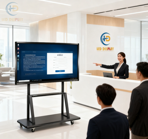 Trong nhà 65/75/85 inch màn hình cảm ứng đa điểm bảng thông minh <span class=keywords><strong>TV</strong></span> Tấm LCD đôi Hệ thống tương tác bảng trắng phòng họp giáo dục - Product Image 2