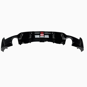Glänzend Schwarze Autoteile Einseitiger Einzelauslass Heckdiffusor mit LED für BMW 4er F32 F36 2014-2019 - Product Image 2