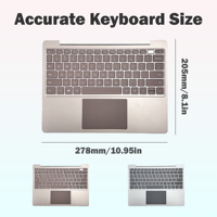 Nouveau clavier sans fil en plastique pour Surface Laptop Go 1/2 Gen 2020 2022 avec pavé tactile Interface Type-C pour une productivité accrue
