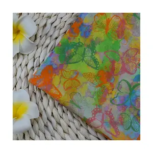 Хлопчатобумажная ткань с цифровой печатью, 60-е, 80-е, 100, хлопковая газонная вуаль в лондонском стиле, цветочная ткань