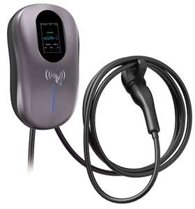 Nuevo Cargador de Pared para Vehículos Eléctricos con Certificación CE de 7kW 11kW 22kW, Enchufe Tipo 2, Pantalla LCD de 4.3 Pulgadas, IP65 Impermeable, Cable de 5m, Estación de Carga Rápida - Product Image 3