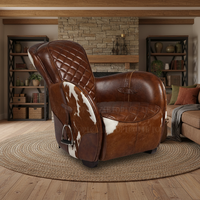 Vintage-Stil Echt leder Möbel Büroraum Wohnzimmer Sessel