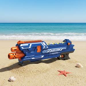 Enfants drôle jeu manuel en plastique souple pistolet jouet balle - Product Image 3