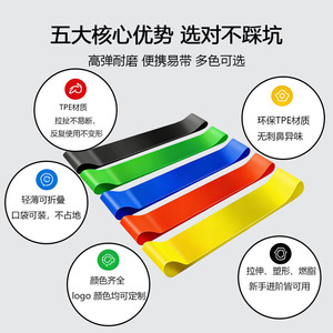 Bandes de résistance McCa en TPE multifonctionnelles pour le yoga et l'entraînement de force, adaptées à tous les âges - Product Image 4
