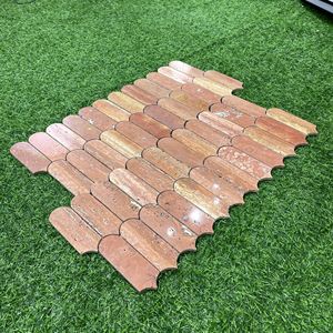 Gạch ốp tường mOSAIC đá tự nhiên 255x298x8 mm, bề mặt bóng, hình vuông, dán lưới, phổ biến dùng trang trí tường — ảnh 1