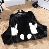 HG7588 MINK PONCHO 45CM Oberbekleidung