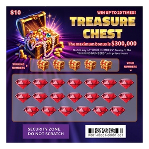Fast Delivery Scratch Lotto Digital Printing Gloss Paper Sample Design Custom Scratch Cards Lottery Ticket Printing - Product Image 2