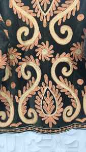 Chaqueta de terciopelo Suzani larga estilo vintage, elegante y casual para mujer, abrigo de invierno bordado a mano, cárdigan acogedor, vestido playero. - Product Image 3