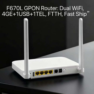 AC1200 Dual Band GPON ONU F670L <strong>Fiber</strong> <strong>Optic</strong> ONT Router XPON <strong>Modem</strong> 4GE FTTH Broadband Network Device - Product Image 6
