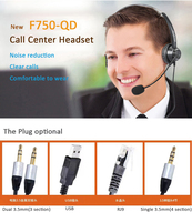 Casque d'écoute USB-C Poly-3210 Plantronics et casque Jabra Evolve 20SE MS Mono Casque d'écoute pour centre d'appels