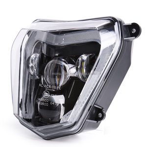 Faros delanteros LED para motocicleta <span class=keywords><strong>KTM</strong></span> <span class=keywords><strong>MT09</strong></span> FZ09 2014-2016, kit de faros delanteros LED con haz alto/bajo y aprobación de DRL para el - Product Image 3