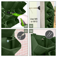 Maison en plastique Système d'irrigation automatique Jardinière murale verticale Jardinière décorative suspendue Pots de fleurs