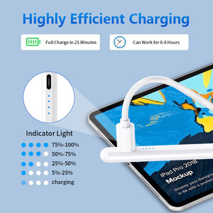 Bút cảm ứng sạc nhanh tương thích với <span class=keywords><strong>Apple</strong></span> <span class=keywords><strong>iPad</strong></span> 6/7/8/9/10/11(a16) <span class=keywords><strong>iPad</strong></span> Pro 11 inch/12.9 inch/m4 Mini 5/6 Air 3/4/5/m2/m3 - Product Image 4