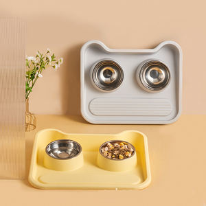 Pabrik mangkuk anjing kustom dapat dicuci hewan peliharaan anjing kucing mangkuk PP + baja tahan karat makanan anjing air mangkuk yang dapat dilepas dapat disesuaikan - Product Image 6