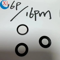 Verre de remplacement de l'objectif de la caméra arrière pour iPhone 7 8 Plus X Xr Xs Max 11 12 13 14 15 Pro Max Plus Mini avec autocollant