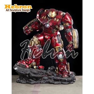 Statue grandeur nature personnalisée de super-héros <span class=keywords><strong>Marvel</strong></span> 1 2 Iron Man MK44 Anti Hulk Armor Sculpture pour œuvre d'art en résine à collectionner - Product Image 2