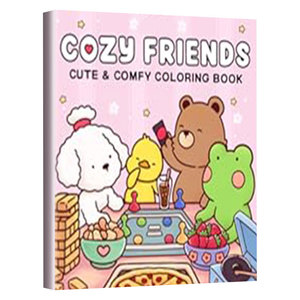 Amici accoglienti che vendono a caldo popolare pittura di arte dei cartoni animati Set per bambini acquerello libro di carta per la pittura - Product Image 1