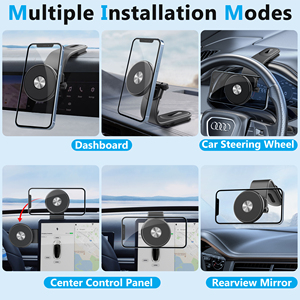 Phổ Mạnh Mẽ Từ Xe Điện Thoại Di Động Chủ Đứng 360 Xoay Có Thể Điều Chỉnh Điện Thoại Di Động Núi Chủ Sở Hữu Cho Bảng Điều Khiển - Product Image 6