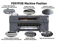 Máquina de Impresión por Sublimación de Tinta Fedar FD51915E 15 I3200-A1 de 1900 mm de Ancho para Impresión de Bufandas y Telas de Poliéster