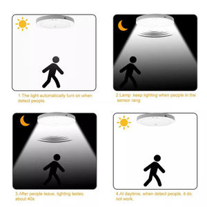 Woojong khách sạn hiện đại cảm biến chuyển động con người cảm ứng <span class=keywords><strong>LED</strong></span> Nordic Trần Đèn Ánh sáng 15 Wát chiếu sáng trong nhà - Product Image 2