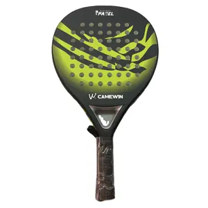 接受Oem定制帕德尔网球桨铲100% 全碳水滴形菱形帕德尔球拍