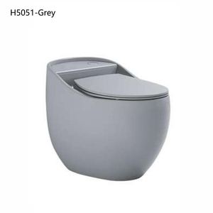 Custom Egg Shaped White Black Grey Ceramic One Piece <strong>Toilet</strong> Bowl - Product Image 5