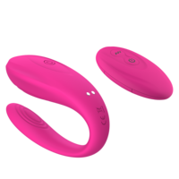 Haute qualité lesbienne télécommande portable Double Stimulation femelle Masturbation clitoridien vibrateur jouets sexuels