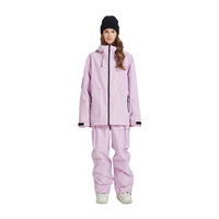 Combinaison de ski unisexe 3L pour femme, en tissu Oxford, microfibre, imperméable, respirante, coupe-vent, durable, veste chaude, pantalon résistant au froid