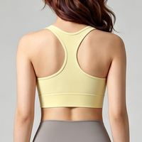Soutien-gorge de sport sans couture à dos nageur, col en U, séchage rapide, pour la gym, vente en gros