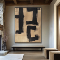 Impression sur toile personnalisée, affiche minimaliste, peinture Wabi Sabi, style Japandi, grand format, bohème, décoration murale imperméable, 2026