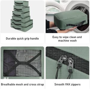 7 bộ Đóng gói <span class=keywords><strong>Cubes</strong></span> nước mắt kháng hành lý đóng gói tổ chức cho du lịch phụ kiện hành lý Vali - Product Image 5