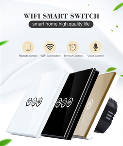 בינגואלק טויה בית חכם מתג וילון WiFi זכוכית מחוסמת תריסי מגע מתג רולר מתג תריס WiFi ממונע חשמלי - Product Image 4