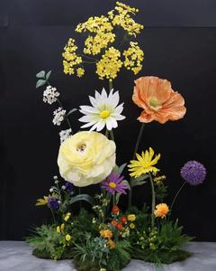 Fleurs géantes artificielles de haute qualité T-235 avec décoration en <span class=keywords><strong>mousse</strong></span> pour désherbage fête maison boutique scène toile de fond décoration - Product Image 5