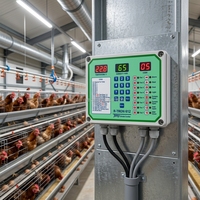 Sistem Kontrol Suhu Peternakan Unggas Otomatis Hot Sale Temp R-TRON 612 Pengontrol Iklim untuk Kandang Peternakan Unggas
