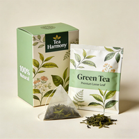 Emballage de produits en gros, boîte pliante en carton couleur, papier kraft, boîte à thé personnalisée imprimée pour les herbes en vrac