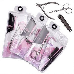 Ciseaux à cuticules en acier inoxydable de haute qualité, super tranchants, écologiques, personnalisés, ciseaux à ongles courbés, ensemble de maquillage pour les ongles - Product Image 1