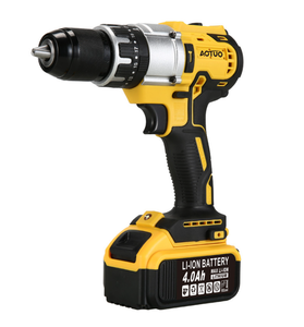 Kit d'outils électriques sans fil avec batterie au lithium 21V, perceuse électrique, coffret rigide, comprend une clé électrique, un tournevis combiné, OEM, métaux - Product Image 4