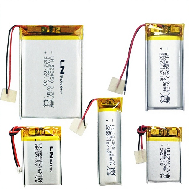 OEM 1800mah 1200mah 850mah 500mah Rechargeable 103450 Li Ion Li-ion Lithium Polymer 3.7v 2200mah Lipo Battery