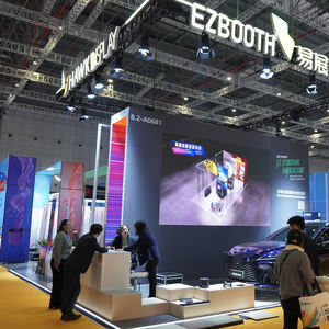 Système de revêtement de sol modulaire moderne imprimé sur mesure, conception emboîtable pour les expositions et les magasins de détail, système de revêtement de sol surélevé - Product Image 5