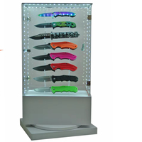 Rotierende Acrylmesser-Vitrine 16-teilige Vitrine
