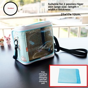 Sac de transport portable toutes saisons pour <span class=keywords><strong>perroquet</strong></span>, respirant, à bandoulière, motif peau de tigre Xuanfeng, cage à oiseaux pivoine, tapis rafraîchissant transparent visible - Product Image 6