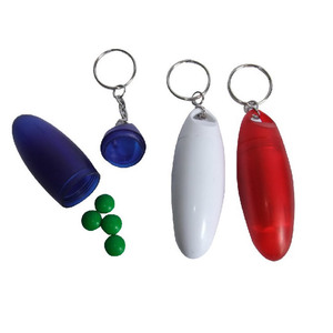 Plastic Portable Pill case Small Medicine Pill Box Keychain